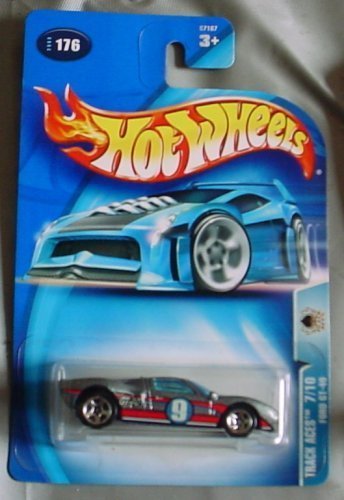 Hot Wheels 2003 Track Aces Ford GT-40 7/10 #176 SILVER by Hot Wheels