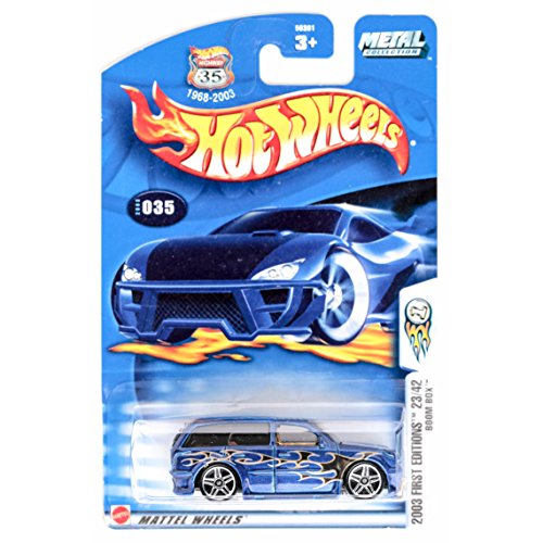 Hot Wheels Mattel 2003 First Editions 1:64 Scale Blue Boom Box Blazer Die Cast Car #035