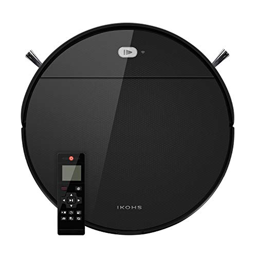IKOHS NETBOT S12 - Robot Aspirador 4 en 1 - Barre, aspira, Pasa la mopa y friega el Suelo, Navegación Inteligente, Automático Carga, para Suelos Duros y alfombras, programable (Negro antracita) IKOHS NETBOT S12 - Robot Aspirador 4 en 1 - Barre, aspira, Pasa la mopa y friega el Suelo, Navegación Inteligente, Automático Carga, para Suelos Duros y alfombras, programable (Negro antracita)