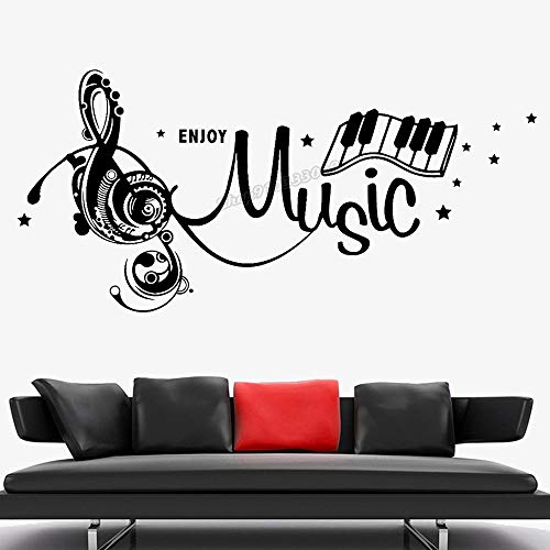 Instrumentos musicales Disfrutar de la música Auriculares Música Vinilo Música Etiqueta de la pared