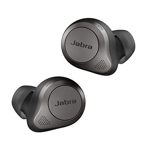Jabra Elite 85t - Auriculares Inalámbricos True Wireless con cancelación activa de ruido avanzada, batería de larga duración y potentes altavoces, Estuche de carga inalámbrica, Negro titanio