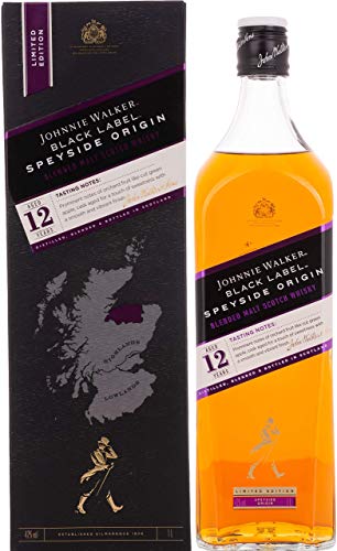 Johnnie Walker Black Label Speyside Origin, Blended Scotch Whisky, Edición Limitada - 1000 ml