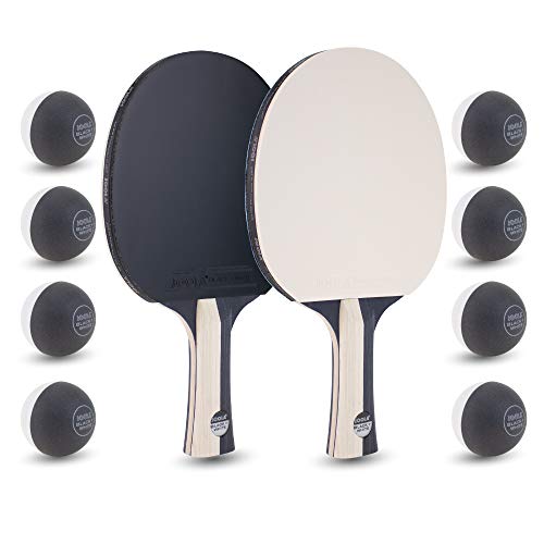 JOOLA Juego de Ping Pong Colorato, Compuesto por 2 Raquetas y 8 Pelotas de Ping Pong. Ideal para familias y Deportes de Ocio, Color Blanco y Negro, Talla única JOOLA Juego de Ping Pong Colorato, Compuesto por 2 Raquetas y 8 Pelotas de Ping Pong. Ideal para familias y Deportes de Ocio, Color Blanco y Negro, Talla única