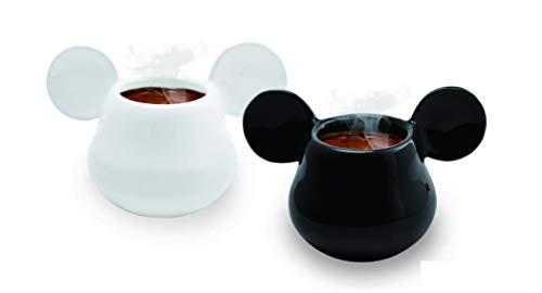 Joy Toy 62128 MICKEY MOUSE 3D - Taza (cerámica, 13 x 8 x 8 cm), color blanco y negro