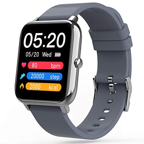 Judneer Smartwatch Mujer Hombre, 1,4” Reloj Inteligente Pantalla Táctil Completa, Impermeable IP67, con Monitor de Sueño Pulsómetros Cronómetros Contador, Smart Watch para Android iOS
