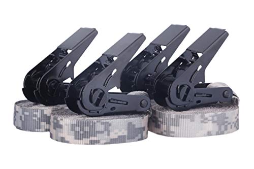 Juego de 4 correas de trinquete 25mm verde camuflaje 4m de largo I correas de tensión con trinquete 900 daN según DIN EN 12195-2 I 4 correas de amarre certificado por el TÜV I correas de transporte Juego de 4 correas de trinquete 25mm verde camuflaje 4m de largo I correas de tensión con trinquete 900 daN según DIN EN 12195-2 I 4 correas de amarre certificado por el TÜV I correas de transporte