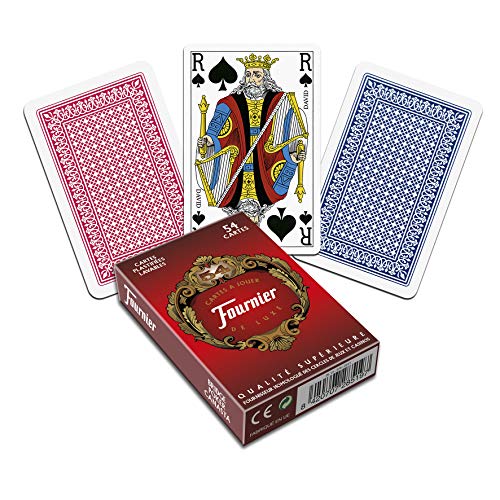 Juego de 54 cartas : Fournier Rouge [importado de Francia] , color/modelo surtido