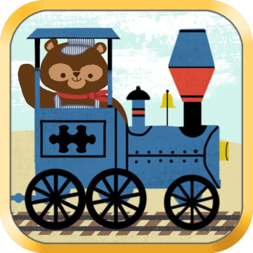 Juegos de tren para niños: Rompecabezas de Vagones de Ferrocarril del Zoológico