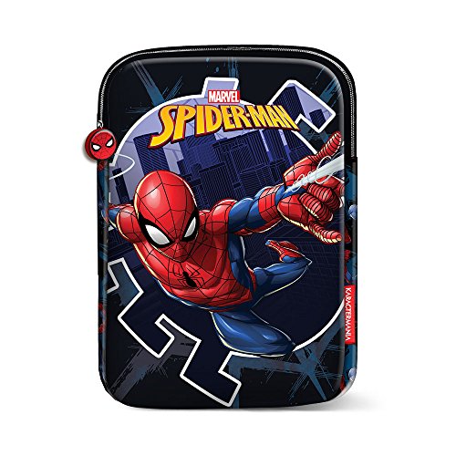 Karactermania 37496 Funda Tablet Marvel Superhero Spiderman, Niños, 28.5 cm, Azul