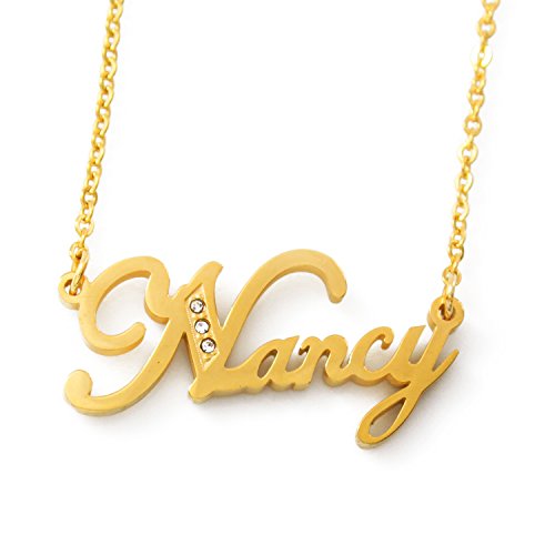 Kigu Nancy - Nombre Personalizado, Color Dorado