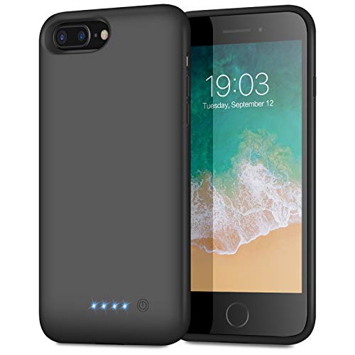 kilponen Funda Batería para iPhone 6 Plus/ 6S Plus/ 7 Plus/ 8 Plus, 8500mAh Funda Cargador Portatil Batería Externa Ultra Carcasa Batería Recargable Power Bank Case para Apple iPhone - 5.5 Pulgadas kilponen Funda Batería para iPhone 6 Plus/ 6S Plus/ 7 Plus/ 8 Plus, 8500mAh Funda Cargador Portatil Batería Externa Ultra Carcasa Batería Recargable Power Bank Case para Apple iPhone - 5.5 Pulgadas