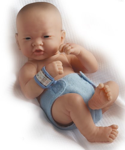 La Newborn Boutique - Realistic 14 Anatomically Correct Real Boy Asian Baby Doll - All Vinyl First Day Designed by Berenguer - Made in Spain by JC Toys