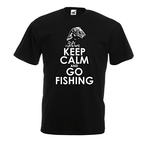 lepni.me Camisetas Hombre Ropa de Pesca Regalo Gracioso Pescador Citas de Humor (Medium Negro Multicolor)