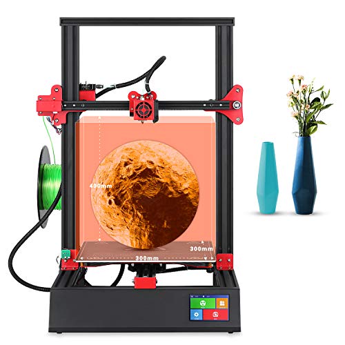 Lian Tao 3D impresora nueva actualización M18 Pro 96% montado gran tamaño 300x300x400mm placa base silenciosa con pantalla táctil inteligente de 3.5"y reanudar la impresión DIY impresoras.