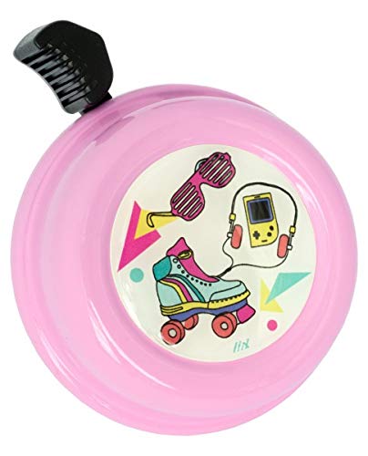 Liix Colour Bell 80's Gadgets Rosy - Timbre para niños y adultos, diseño de los años 80 Liix Colour Bell 80's Gadgets Rosy - Timbre para niños y adultos, diseño de los años 80