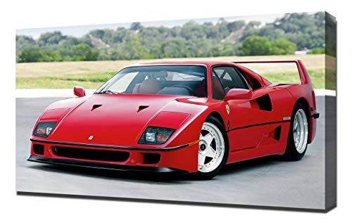 Lilarama 1987-Ferrari-F40-V6-1080 - Imagen sobre Lienzo, impresión giclée