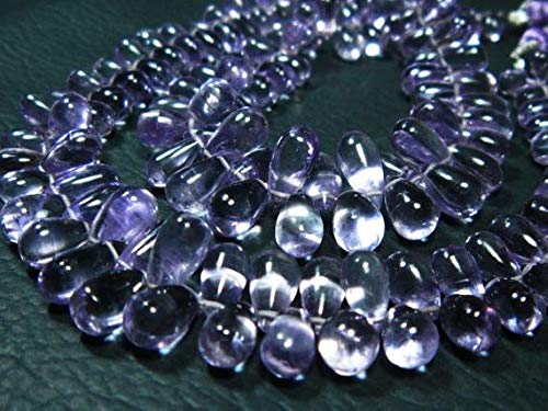 LKBEADS 2 hebras AAA rosa amatista suave gota de lágrima - 19 cm de largo hebra – Medidas de piedras – 6 x 4 – 10 x 6 mm Código HIGH-8217 LKBEADS 2 hebras AAA rosa amatista suave gota de lágrima - 19 cm de largo hebra – Medidas de piedras – 6 x 4 – 10 x 6 mm Código HIGH-8217