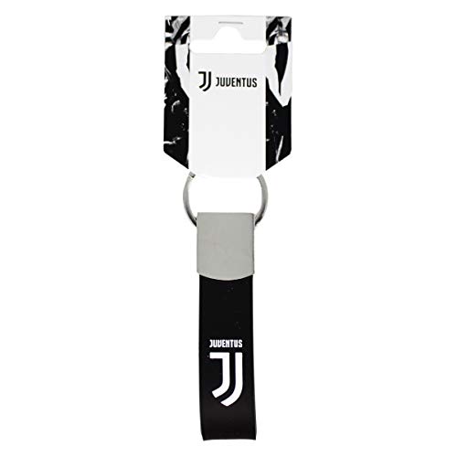Llavero de metal y goma con la inscripción de la Juventus, producto oficial de fútbol