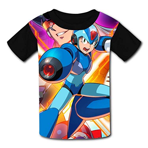 maichengxuan Camisetas de Manga Corta, T-Shirt Short Sleeve Kids tee Shirt Mega-Man X Legacy Collection 1 Sport Tshirt for Girls&Boys