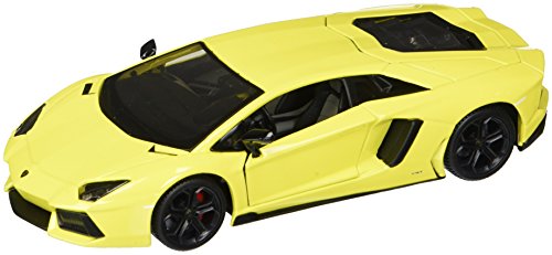 Maisto Lamborghini Aventador LP 700-4 Yellow Exotics 1/24 Diecast Model Car by