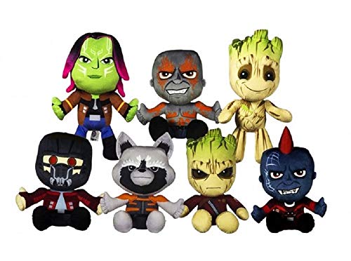 Marvel Guardianes de la Galaxia Vol.2, Peluche Gamora, Drax El Destructor, Groot, Star-Lord, Rocket Racoon, Yondu Udonta 30 CM (12"), Modelo a Elegir.