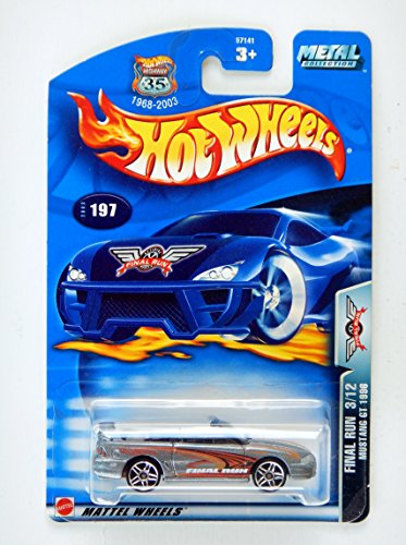 Mattel Hot Wheels 2003 1:64 Scale Final Run Silver 1996 Mustang GT Die Cast Car #197