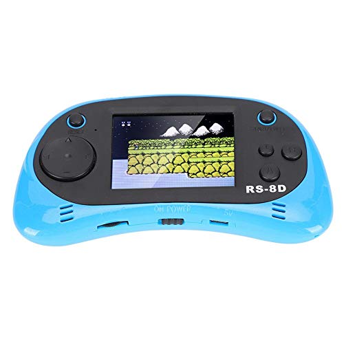 Mavis Laven Consola De Juegos Portátil - Mini Consola De Juegos Portátil Pantalla a Color De 2.5 Pulgadas 260 Controlador De Juegos para Juegos Incorporado Azul(Azul)
