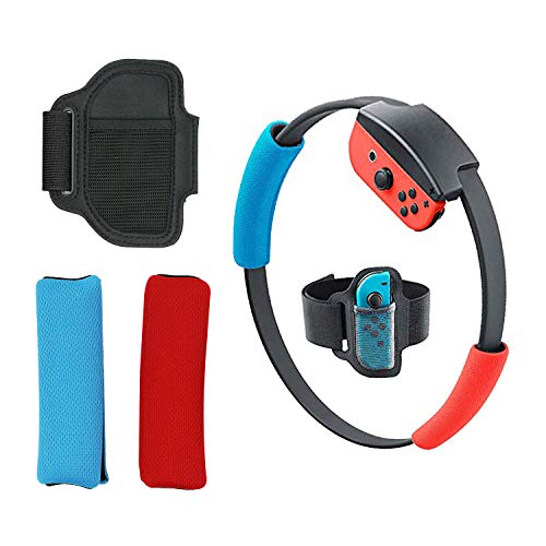 Mcbazel Adjustable Elastic Leg Strap Non-slip Controller Cloth Cover Ring Grips For NS Switch JoyCon