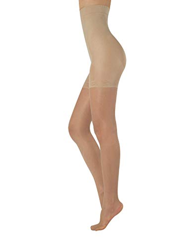 MEDIAS FINAS REDUCTORAS DE TALLE ALTO | PANTY CON COMPRESION MEDIA | NATURAL, NEGRO | 20 DEN | S, M, L, XL | CALCETERÍA ITALIANA | (S, NATURAL) MEDIAS FINAS REDUCTORAS DE TALLE ALTO | PANTY CON COMPRESION MEDIA | NATURAL, NEGRO | 20 DEN | S, M, L, XL | CALCETERÍA ITALIANA | (S, NATURAL)
