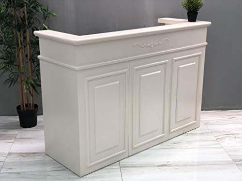 Mesa de Oficina Mostradores para Tiendas o Recepción Mueble Blanco Mesa de Oficina Mostradores para Tiendas o Recepción Mueble Blanco