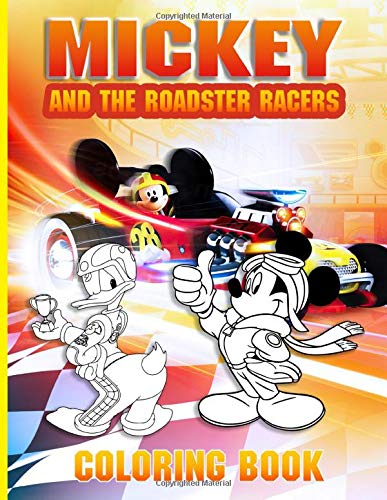 Mickey Roadster Coloring Book: Mickey Roadster Great Gift Adult Coloring Books