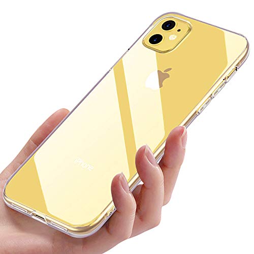 Migimi Funda iPhone 11, Carcasa Silicona Gel TPU Transparente Ultra-Delgado Anti-Choque Bumper Case Caso para Teléfono Apple iPhone 11 - Claro