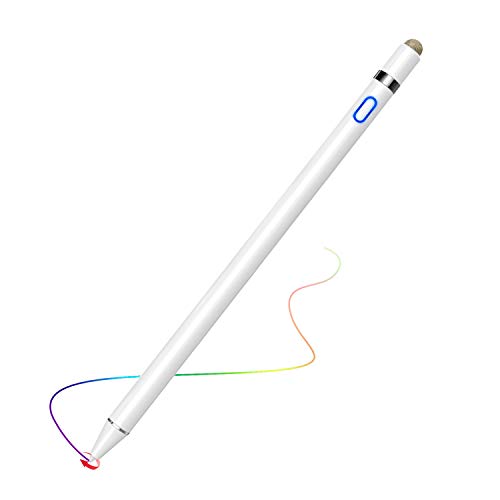 MoKo Lápiz Táctil Pen Capacitivo para Apple iPad con Funda, [Anti-Palma] 2 en 1 Lapiz Stylus Activo de Punta Fina Recargable Compatible con iPad Pro 11/12.9'' 2020, iPad 10.2'' 2019/Air 3/Mini 5/9.7''