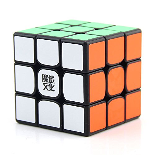 Moyu MAGNETICO *Weilong GTS v2 M* - Magnetizado 3x3 Profesional & Competencia Cubo de Velocidad Magic Cube Rompecabezas 3D Puzzle - Black