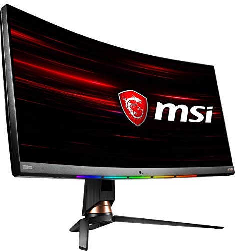 MSI Optix MPG341CQR - Monitor Gaming Curvo de 34" LCD UWQHD 144Hz ( 3440 X 1440p, ratio 21:9, brillo de 400nits, 1ms de respuesta, panel VA,antiglare) negro