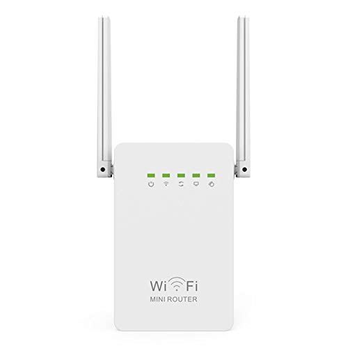 MTX-Racks Extensión de Rango de WiFi de 300Mbps, Extensor de 2.4GHz Wi-Fi Wi-Fi Hotspot Extensor de Banda Ancha de Banda Ancha con WPS y Puerto Ethernet, admite el Modo RP/Ap,White