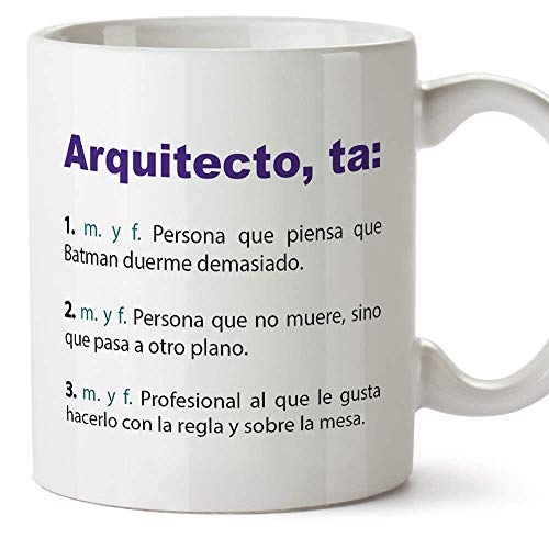 MUGFFINS Tazas Desayuno Originales de Profesiones para Regalar a Trabajadores - Tazas para arquitectos Tazas con Frases y Mensajes alegres y Divertidos MUGFFINS Tazas Desayuno Originales de Profesiones para Regalar a Trabajadores - Tazas para arquitectos Tazas con Frases y Mensajes alegres y Divertidos