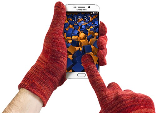 mumbi Pantalla táctil Guantes M para Pantallas capacitivas Rojo Anaranjado Brezo mumbi Pantalla táctil Guantes M para Pantallas capacitivas Rojo Anaranjado Brezo