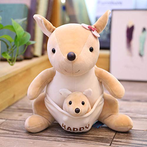 Muñeco Canguro, muñeco de Peluche, el Juguete para niños Mide Aproximadamente 30 cm de Alto, el muñeco pequeño Mide Aproximadamente 12 cm Canguro Muñeco Canguro, muñeco de Peluche, el Juguete para niños Mide Aproximadamente 30 cm de Alto, el muñeco pequeño Mide Aproximadamente 12 cm Canguro