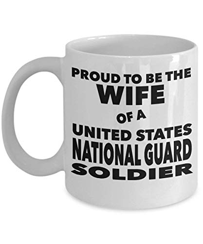N\A Orgullosa de ser la Esposa de un Soldado de la Guardia Nacional de los Estados Unidos, Taza o Tazas de cerámica para café y té.