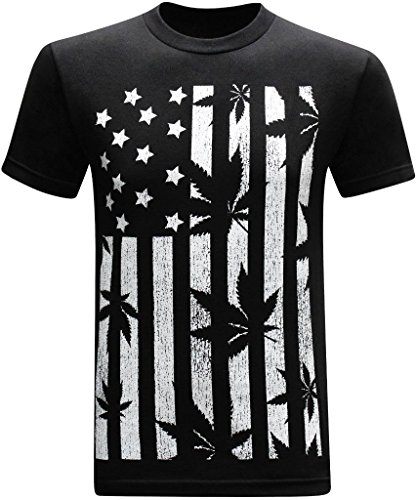 NAMAMI United States of Amarijuana 420 Pot Weed Stoner Marijuana Men's Funny T-Shirt