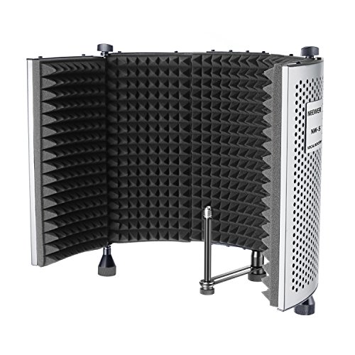 Neewer NW-5 Panel de Aislamiento Voz Portátil Plegable Ajustable para Micrófono de Protección de Aluminio con Espuma de Alta Densidad Pies Antideslizantes Neewer NW-5 Panel de Aislamiento Voz Portátil Plegable Ajustable para Micrófono de Protección de Aluminio con Espuma de Alta Densidad Pies Antideslizantes