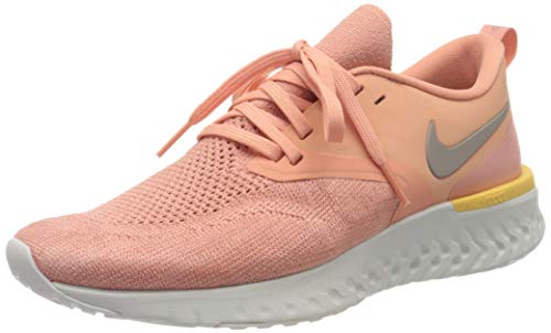 Nike W Odyssey React 2 Flyknit, Zapatillas de Running Mujer, Rosa (Pink Quartz/Pumice-Platinum Tint 602), 41 EU