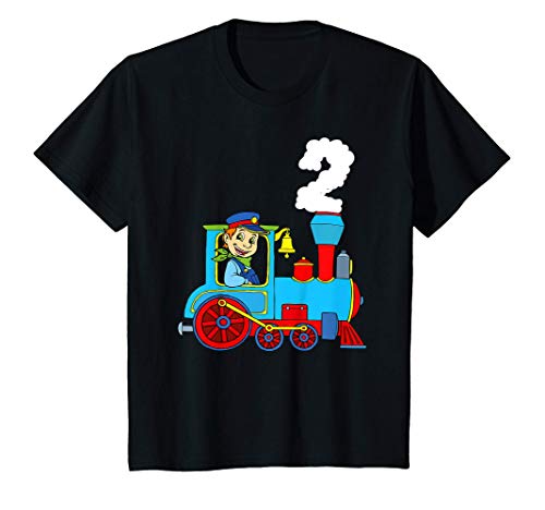 Niños Tren 2 Años Niño Bebe Regalo Ferrocarril Locomotora Camiseta