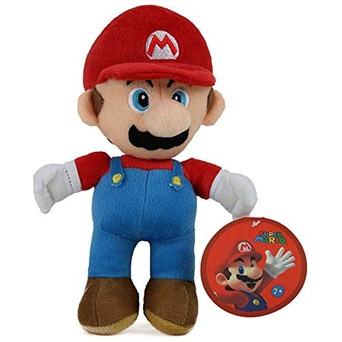 Nintendo Super Mario Bros - Peluche Oficial Mario Bros 33cm Calidad Super Soft (Modelo 24535A).