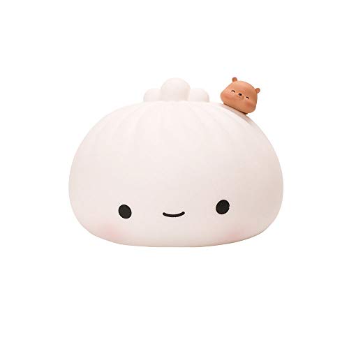 Noche Infantil 1W Little regalo Bollo Forma LED Luces USB Interruptor táctil Recargable Portátil Luces de noche Protección de los ojos Lámpara de alimentación para bebés para la cama Negativas Regalos Noche Infantil 1W Little regalo Bollo Forma LED Luces USB Interruptor táctil Recargable Portátil Luces de noche Protección de los ojos Lámpara de alimentación para bebés para la cama Negativas Regalos