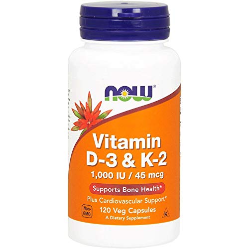 Now Vitamina D-3 y K-2 120 Cápsulas Vegetales 240 g Now Vitamina D-3 y K-2 120 Cápsulas Vegetales 240 g