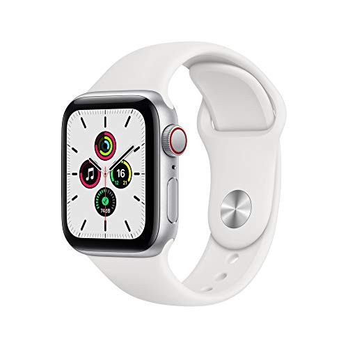 Nuevo Apple Watch SE (GPS + Cellular, 40 mm) Caja de Aluminio en Plata - Correa Deportiva Blanca
