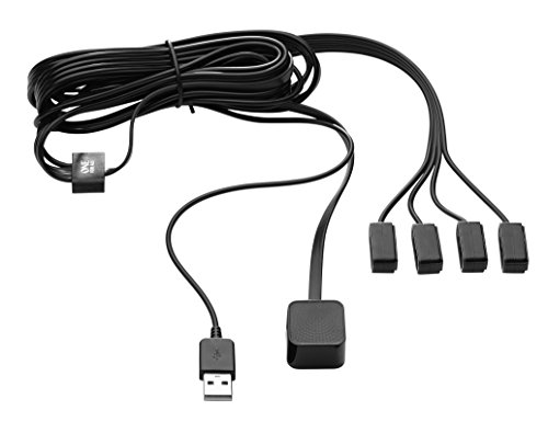 One For All URC1000, Extensión del Mando a Distancia, IR Receptor Infrarrojos Mando a Distancia con 1 Receptor y 4 emisores, Negro One For All URC1000, Extensión del Mando a Distancia, IR Receptor Infrarrojos Mando a Distancia con 1 Receptor y 4 emisores, Negro