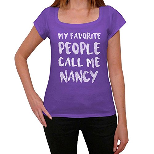 One in the City Nancy Mujer Camiseta Púrpura Regalo De Cumpleaños